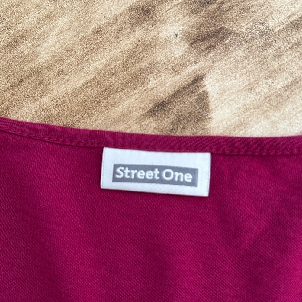 Street One Magenta Long Sleeve Top - Picture 8 of 9
